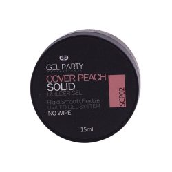 بیلدر ژل سالید ژل پارتی هلویی پررنگ 15 گرم Cover Peach Solid SCP02