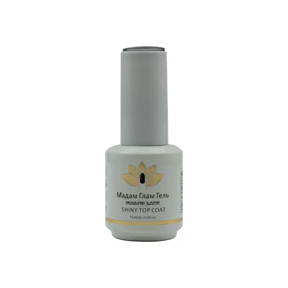 تاپ کات مادام گلم 174 اکلیلی 15 میل Top Coat 15ml Madam Glam 174