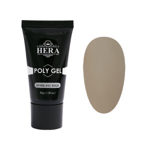 پلی ژل بژ شاین هرا 30 گرم Hera Poly Gel Sparkling Beige