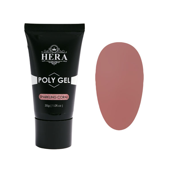 پلی ژل کورال شاین هرا 30 گرم Hera Poly Gel Sparkling Coral